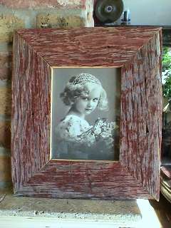 Reclaimed Antique Wood Picture frame   5 x7  
