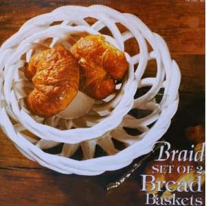 Braid Set of 2 Bread Baskets:  Home & Kitchen