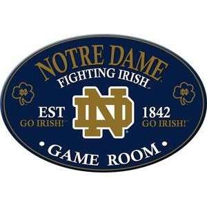  Notre Dame Fighting Irish Oval Game Room Wall Sign/Plaque 