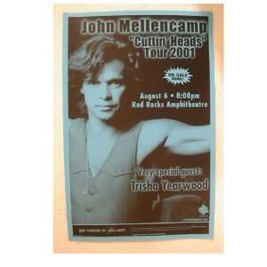 John Mellencamp Trisha Yearwood Handbill Poster Cuttin 