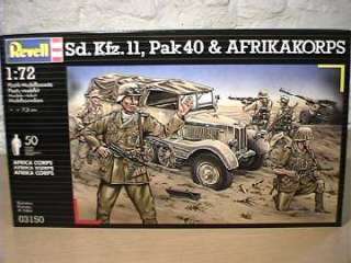 Revell German Africa Korps soldiers Sd.Kfz. 11 and Pak 40 #3150
