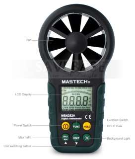   Anemometer Wind Speed Meter Thermometer High performance  