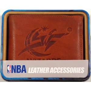  Washington Wizards NBA Embossed Leather Billfold Wallet 