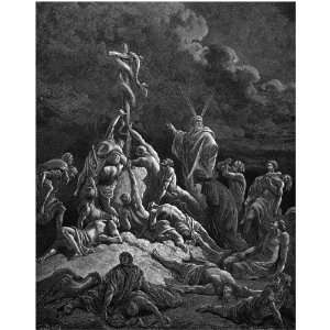   Card Gustave Dore The Bible The Brazen Serpent: Home & Kitchen