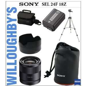 Sony SEL24F18Z T* 24mm f/1.8 E Mount Carl Zeiss Sonnar ZA Lens + Sony 
