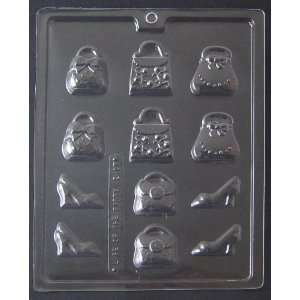  Small Purses And Shoes Chocolate Candy Mold: Kitchen 