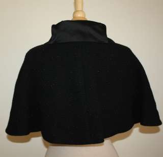 Ralph Lauren Black Label Cape Capelet Wool/Cashmere size S M  