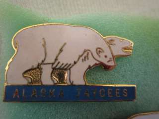ML Jaycees Pins Alaska 3 pin set mating polar happy bears 1980s  