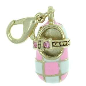  Pink Checkered Mary Jane Shoe: Pugster: Jewelry