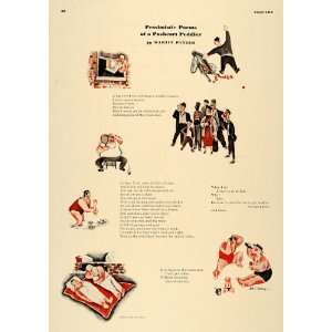  1936 Print Pessimistic Poem Pushcart Peddler Panzer Art 