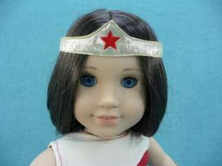 WONDER WOMAN OUTFIT FOR CHRISSA, AMERICAN GIRL DOLL  