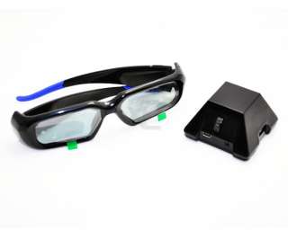 pair of new 3d active shutter tv glasses with ir emitter 