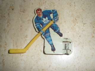   COLECO TABLE TOP HOCKEY GAME TORONTO MAPLE LEAFS PLAYER YELLOW STICK
