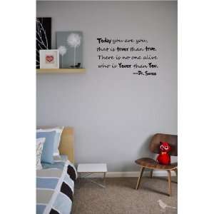   you Dr. Seuss cute wall quotes sayings art vinyl decal: Home & Kitchen