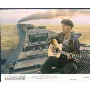  BOUND FOR GLORY DAVID CARRADINE ON STEAM TRAIN GUITAR 