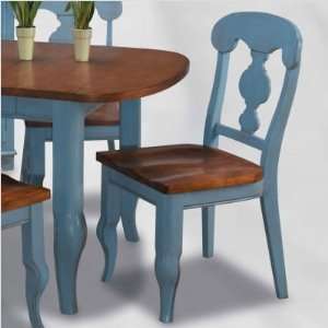   60755 ColorTime Cafe du Monde Dining Chair in Cerulean Blue (Set of 2