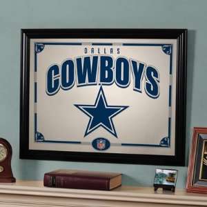  22 NFL Dallas Cowboys Football Logo Framed Mirror