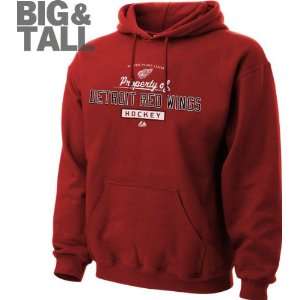 Detroit Red Wings Big and Tall Property Of Hooded Sweatshirt:  