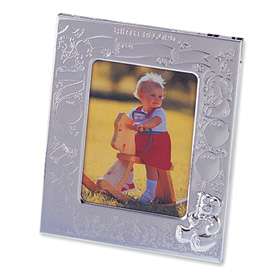 Baby Gift Silver plated Birth Record 3x4 Photo Frame  