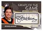   Between The Pipes Greats of the Game Autograph Auto Richard Brodeur