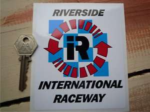 RIVERSIDE INTERNATIONAL RACEWAY 4inch race car sticker  