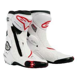   MX PLUS 2012 VENTED RACING BOOTS WHITE/RED 40 Automotive