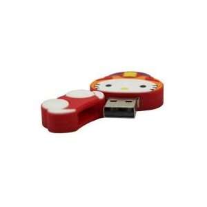    8GB Unique Cat Shaped Cartoon USB Flash Drive Red: Electronics