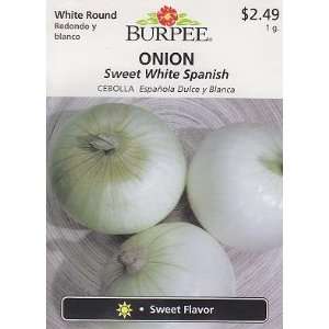  Burpee Sweet White Spanish Onion Seeds   1 gram Patio 