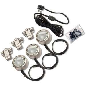   Xenon Line Voltage Accent Light Kit, 3/Pack, Nickel: Home Improvement