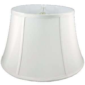   Co. 01 78090424 Round Soft Tailored Lampshade, Shantung, White Home