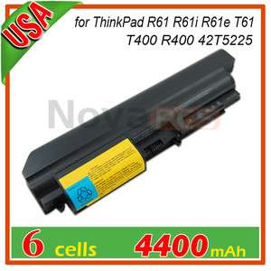 Battery for Lenovo ThinkPad R400 T400 42T5225 43R2499 42T4530 42T4531 