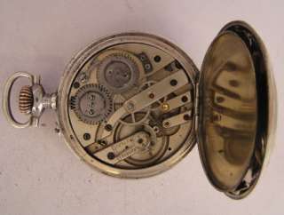 Antique 1900 Swiss Silver Pocket Watch Not Working No Reserve Price 