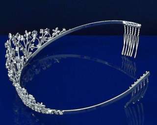   Wedding Crown Veil Pageant Homecoming Prom Crystal Tiara 46496  