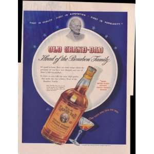  Old Grand Dad Straight Bourbon Whiskies 1942 Original 
