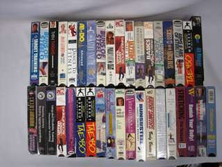 VHS Lot Exercise 37 Tapes Tae Bo Jazzercise  