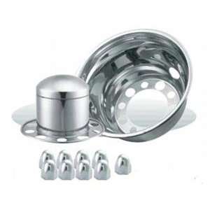    Stainless Steel 22.5 Rear Wheel Cover Simulator Kit: Automotive
