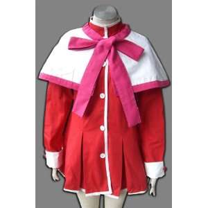 Japanese Anime Kanon Cosplay Costume   High School Female Uniform Pink 