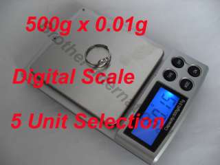 500g x 0.01g Pocket Digital Scale OZ Weight for Jewelry  