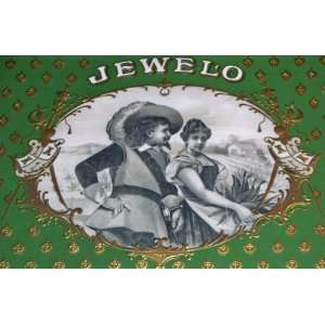  Vintage Jewelo Embossed Inner Cigar Label, 1910s 