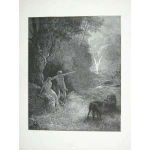    1881 Gustave Dore Paradise Lost Adam Eve Angel