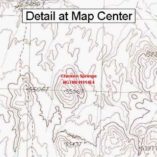  USGS Topographic Quadrangle Map   Chicken Springs, Nevada 