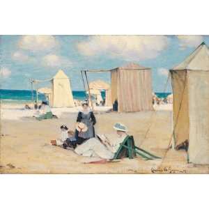  Clarence Alphon Gagnon   Beach At Dinard   Canvas: Home 