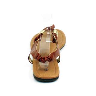 WILD DIVA TANAYA 53 Braided Flat Thong Sandals. 0 inch heel, 0 inch 