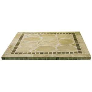  Atcostone Sand Beige Large Square Table Top: Home 