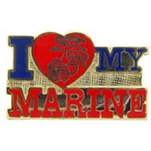  I Love My Marine Pin 1 Arts, Crafts & Sewing