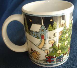 NEW SUSAN WINGET Snowman Christmas Coffee Mug Cup #5445  