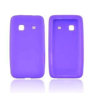  Purple Silicone Case Cover For Samsung Galaxy Prevail M820 