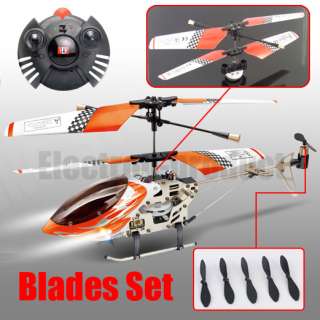 Red Main & 5 Tail Blade For 3Ch RC Helicopter 6020 #575  