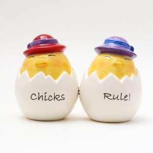   Rule Ceramic Magnetic Salt and Pepper Shakers Collection Set: Home