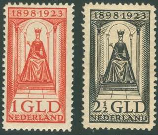 NETHERLANDS #132 3, 1g & 2 ½ g Queen Wilhelmina, higher vals in set 